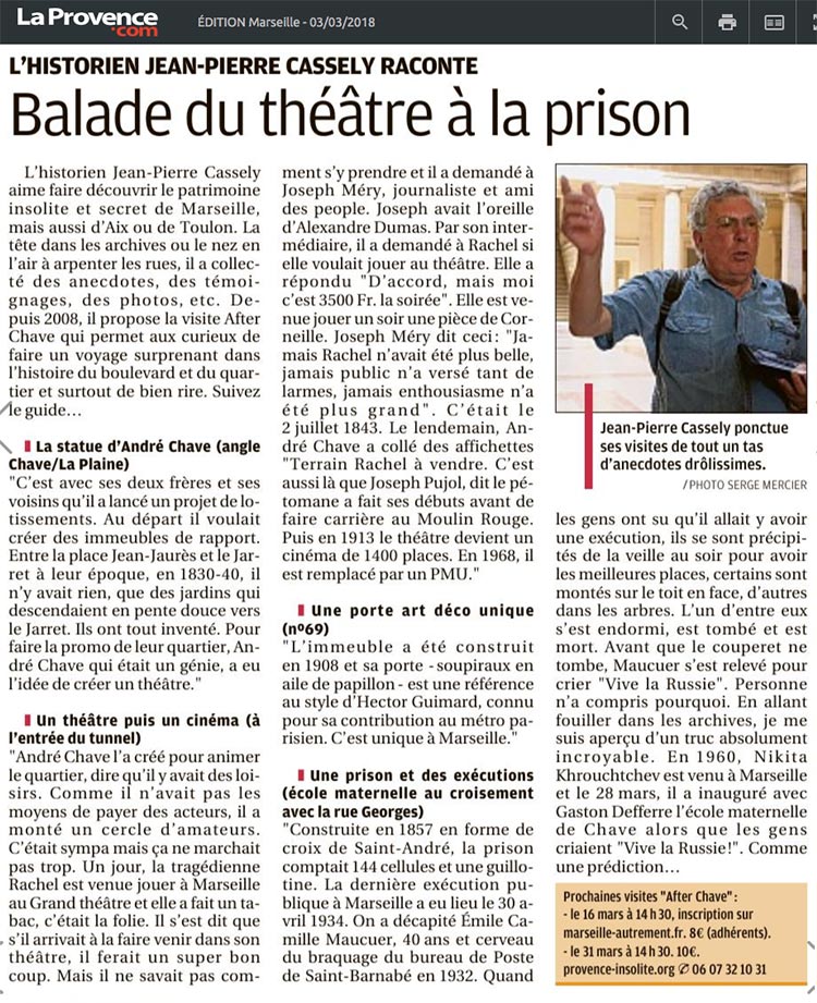 la provence article boulevard chave after chave