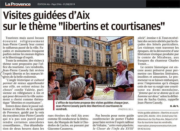 La Provence �dition Aix ce jeudi 1er ao�t