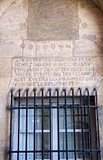 Inscription r�volutionnaire derri�re la mairie 